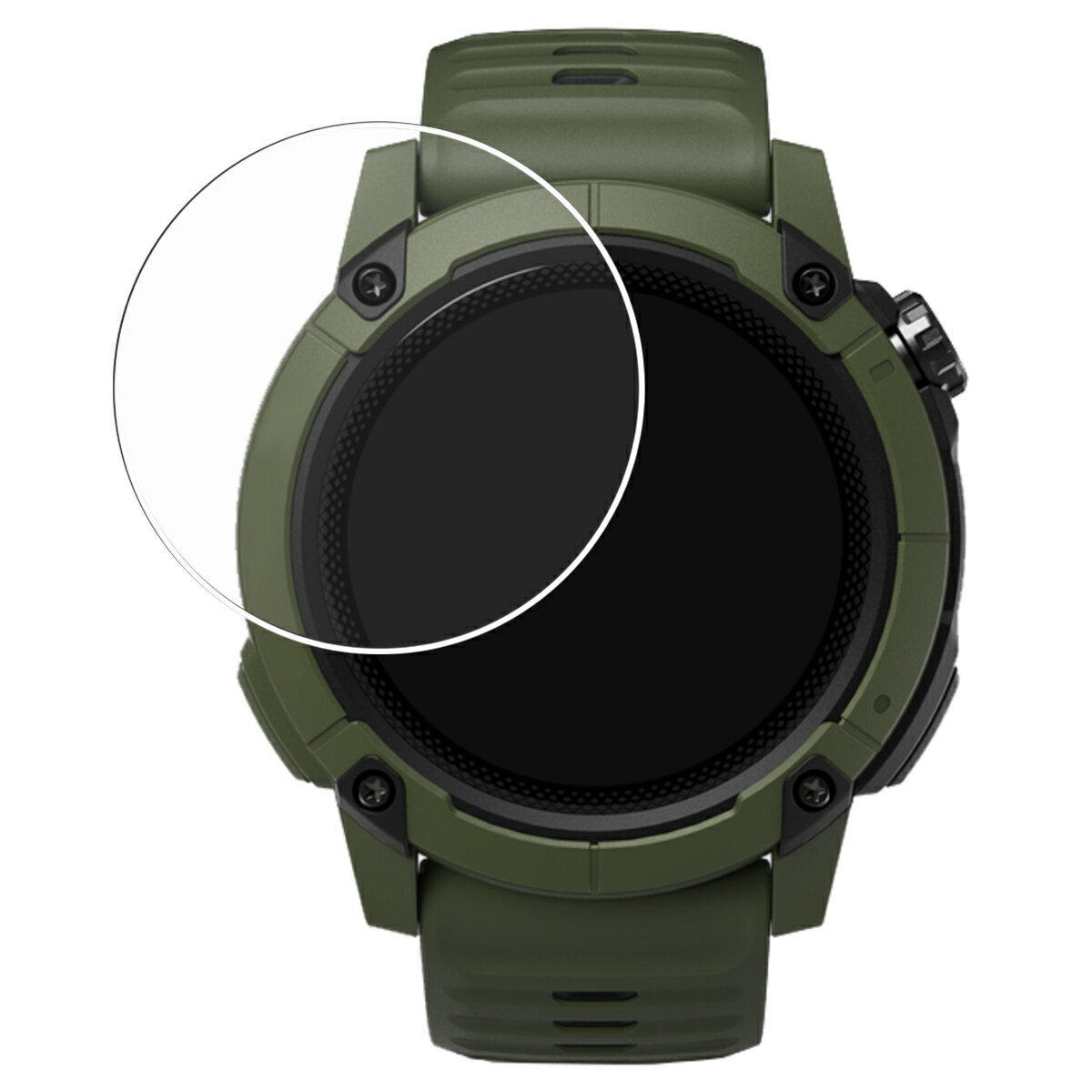 【2枚セット】COROS NOMAD 用 超撥水 すべすべ 抗菌 抗ウイルス クリア タイプ 液晶 保護 フィルム ★ カロス ノマド