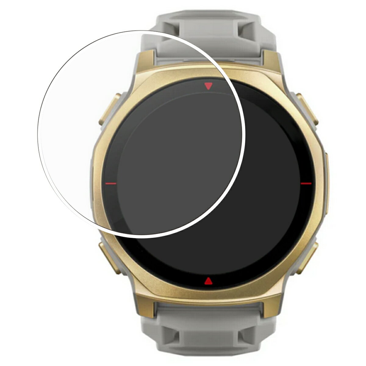 【2枚セット】Amazfit T-Rex 3 Pro 44mm 用 反射防止 マット ノンフィラー タイプ 液晶 保護 フィルム ★ アマズフィット ティー レックス スリー プロ(2)