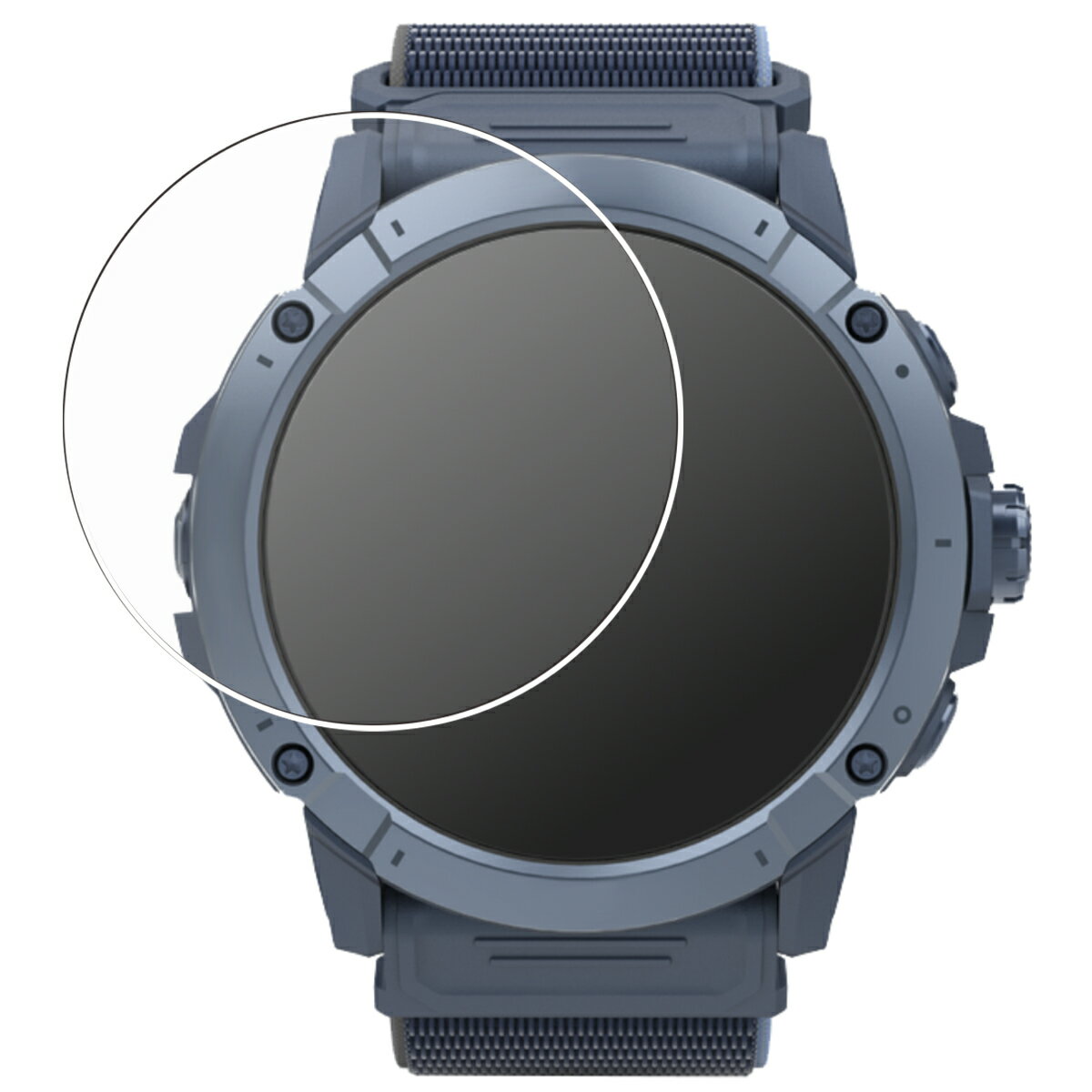 【2枚セット】COROS VERTIX 2S 用 超撥水 すべすべ 抗菌 抗ウイルス クリア タイプ 液晶 保護 フィルム ★ カロス バーティクス ツーエス