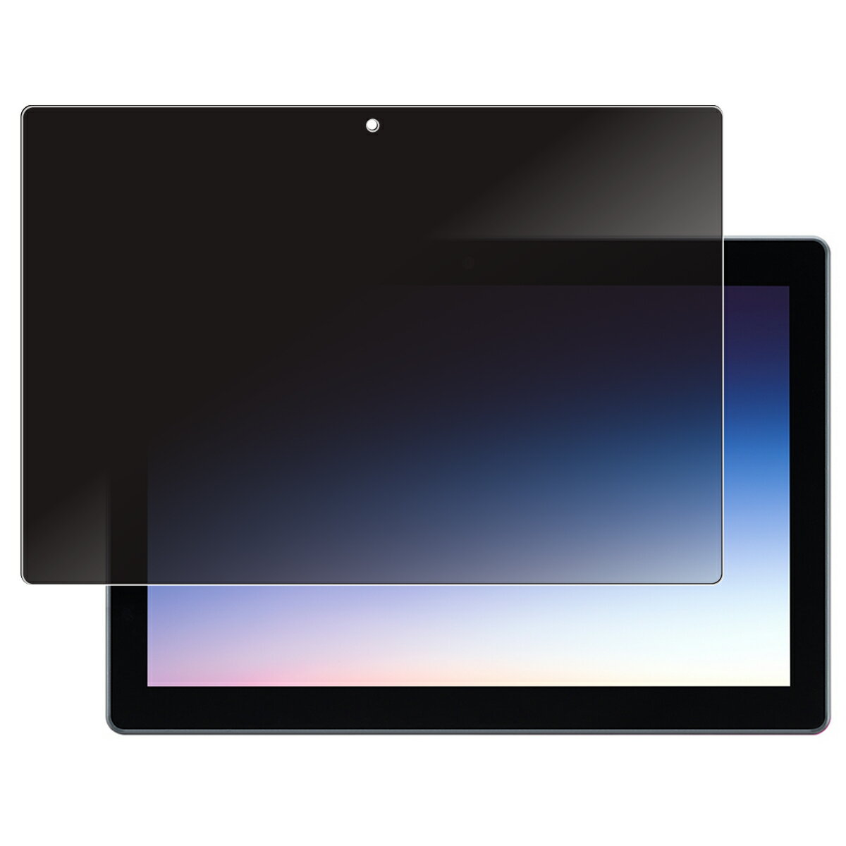 【2枚セット】docomo dtab d-51C 10.1インチ シャープ 用 [10] 4way のぞき見防止 プライバシー保護 液晶 保護 フィルム ★ ドコモ ディータブ