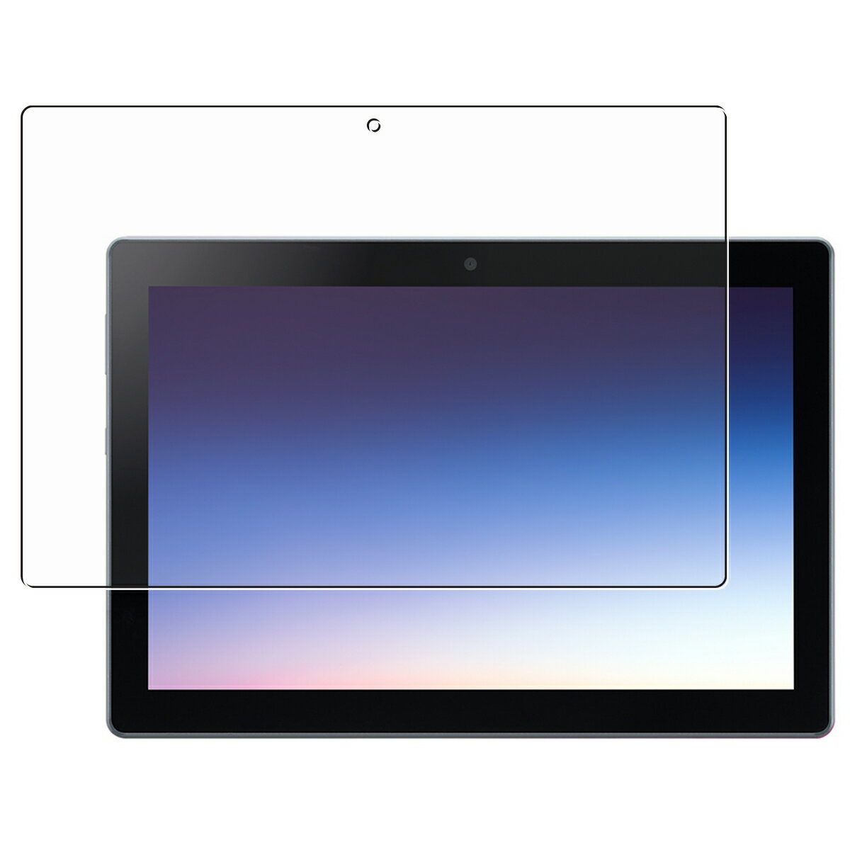 【2枚セット】docomo dtab d-51C 10.1インチ シャープ 用 [10] 抗菌 抗ウイルス 防指紋 クリア 液晶 保護 フィルム ★ ドコモ ディータブ