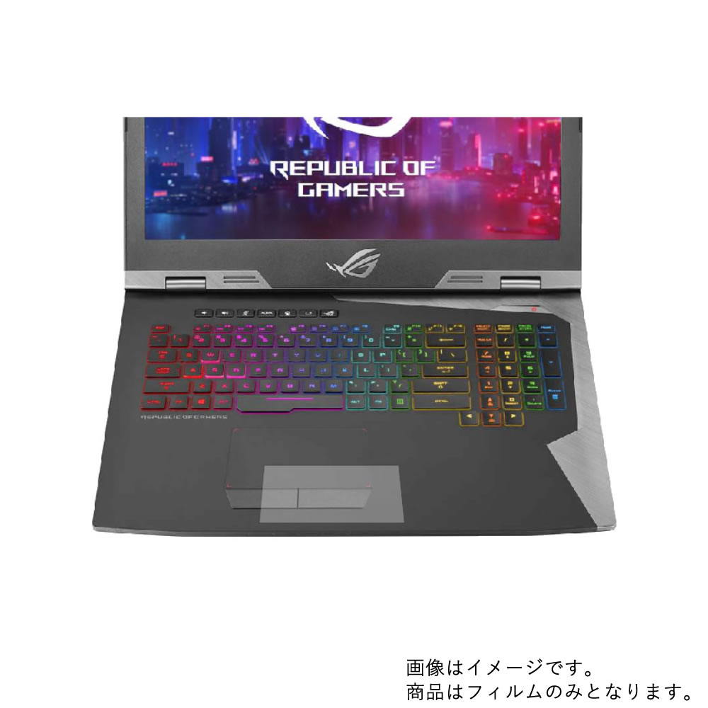 【2枚セット】ASUS ROG G703GXR G703GXR-I9KR2080 2019年6月モデル 用【 反射防止 マット ノンフィラー タイプ 】タッチパッド専用保護フィルム ★ タッチパッド スライドパッド トラックパッド