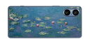 Sony Xperia 5 V用 プリント 背面 保護 フィルム 日本製 名画シリーズ クロード・モネ (Claude Monet) 睡蓮