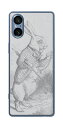 Sony Xperia 5 V用 プリント 背面 保護 フィルム 日本製 名画シリーズ ジョン・テニエル (John Tenniel) 白ウサギ