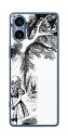 Sony Xperia 5 V用 プリント 背面 保護 フィルム 日本製 名画シリーズ ジョン・テニエル (John Tenniel) チェシャ猫
