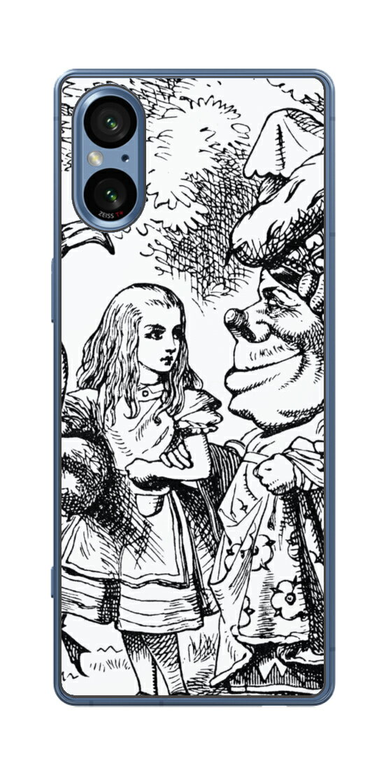 Sony Xperia 5 V用 プリント 背面 保護 フィルム 日本製 名画シリーズ ジョン・テニエル (John Tenniel) 侯爵夫人