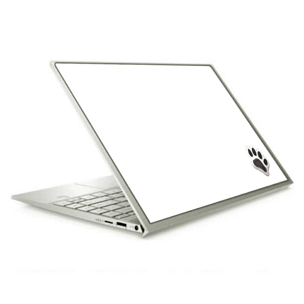 [HP ENVY 13 13-aq1000 2019年11月/2020年7月モデル 13.5インチ用 肉球 天板フィルム なんちゃって ぷくぷく ホワイト/ブラック] SPACECOOL(r)フィルム使用 （ノートパソコン熱中症予防 ※屋外利用時）