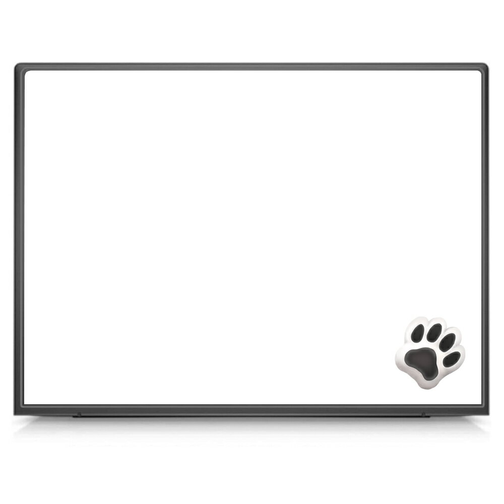 [ClearView HP Elite Dragonfly G3 2022年モデル 13.5インチ用 肉球 天板フィルム なんちゃって ぷくぷく ホワイト/ブラック] SPACECOOL(r)フィルム使用 （ノートパソコン熱中症予防 ※屋外利用時）