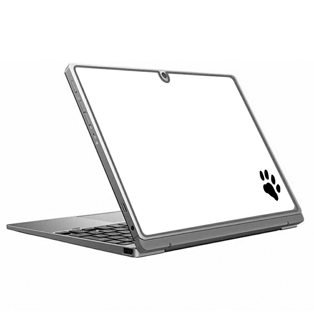 [dynabook K1 K0 KZ11/P K50/FS K60/FS 10.1インチ用 肉球 天板フィルム ワンポイント ブラック] SPACE..