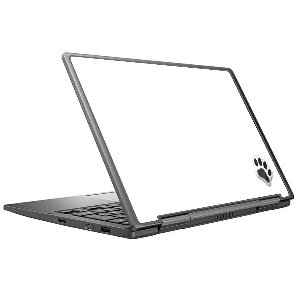 [dynabook Vシリーズ / VZシリーズ 2022年モデル 13.3インチ用 肉球 天板フィルム なんちゃって ぷくぷく ホワイト/ブラック] SPACECOOL(r)フィルム使用 （ノートパソコン熱中症予防 ※屋外利用時）
