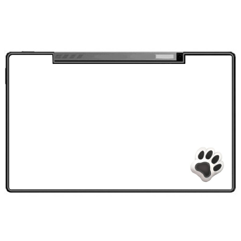 [ASUS Vivobook 13 Slate OLED T3300KA 2021年12月モデル 13.3インチ用 肉球 天板フィルム なんちゃって ぷくぷく ホワイト/ブラック] SPACECOOL(r)フィルム使用 （ノートパソコン熱中症予防 ※屋外利用時）