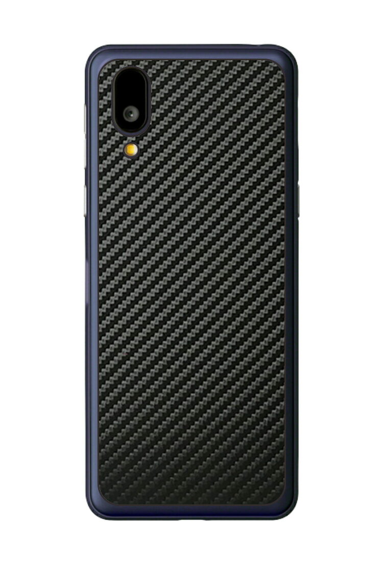乐天商城 - シャープ BASIO active対応 スキンシール 背面 保護 シート フィルム 傷防止 日本製 [ブラック カーボン調]