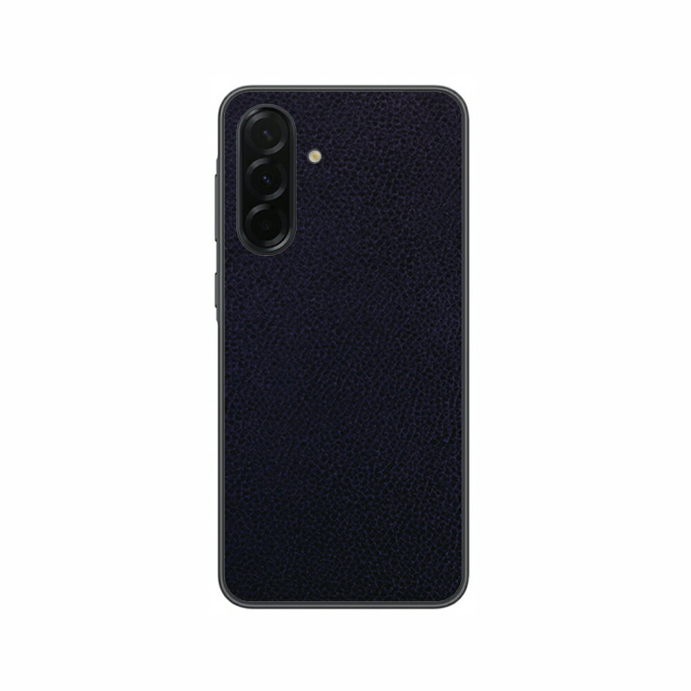Galaxy A36 5G対応 スキンシール 背面 保護 シート フィルム 傷防止 日本製 [ブラック レザー調]