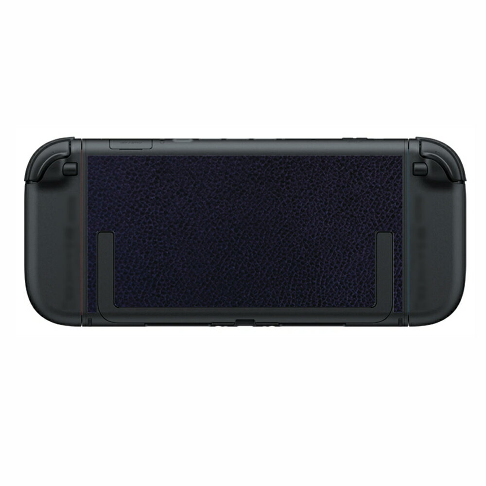 Nintendo Switch 2対応 スキンシール 背面 保護 シート フィルム 傷防止 日本製 [ブラック レザー調]