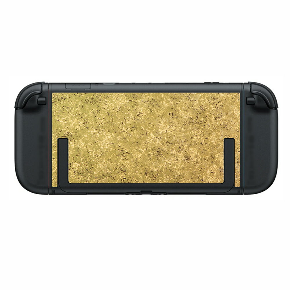 【スーパーSALE 10%OFF】Nintendo Switch 2対応 スキンシール 背面 保護 シート フィルム 傷防止 日本製 [ゴールド 和紙調]