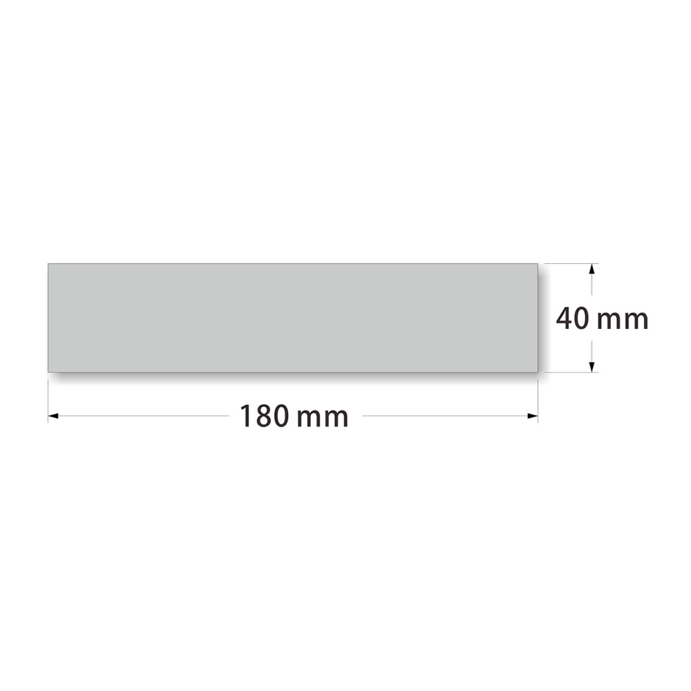 モバイルマスターの【3枚セット】【 食堂 】 サイン シール ステッカー ユポ素材 180mm x 40mm 厚み0.08mm 長四角 サインシール ドアサイン ルームサイン マーク 案内標識 表示 自宅 会社 お店 店舗 ホテル 施設 日本製 [グレー/文字ブラック]｜アングル2