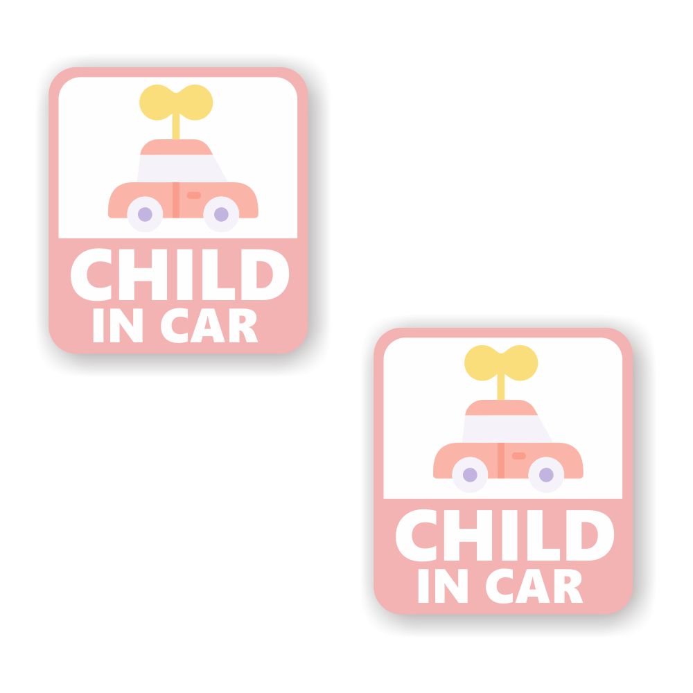 [2祻å][ CHILD IN CAR ]    ƥå Ǻ 95mm x 105mm 0.08mm ͳ 㥤ɥ󥫡 Child In Car ƥå  եƥƥå Ҷ äƤޤ ƥå  [֤Τ ԥ]