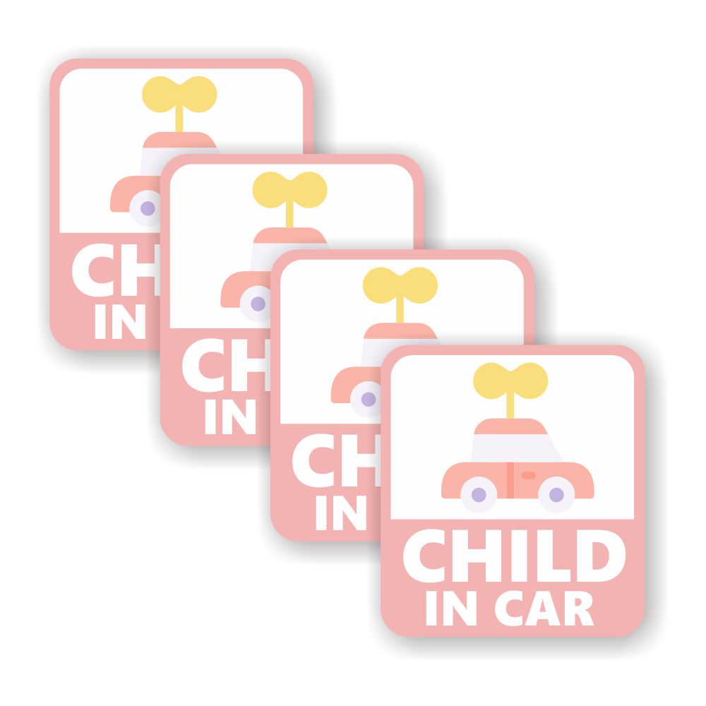 [4祻å][ CHILD IN CAR ]    ƥå Ǻ 95mm x 105mm 0.08mm ͳ 㥤ɥ󥫡 Child In Car ƥå  եƥƥå Ҷ äƤޤ ƥå  [֤Τ ԥ]