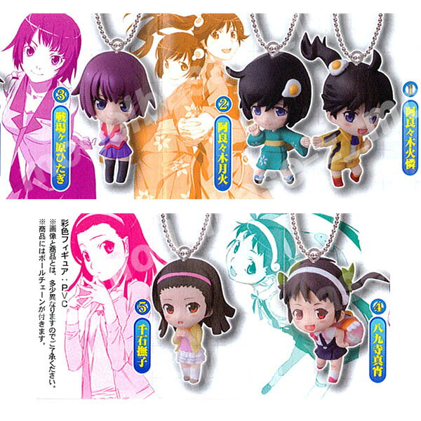 モデルベースZの偽物語　偽物語スイング全5種化物語/物語シリーズ/西尾維新バンダイガチャポン　ガシャポン　ガチャガチャ｜アングル3