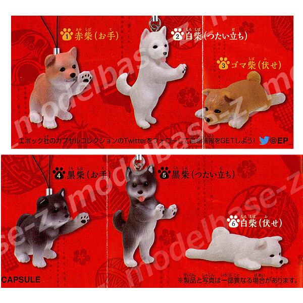 【送料無料】柴犬　パート2　全6種エポック社ガチャポン　ガシャポン　ガチャガチャ — vista 3