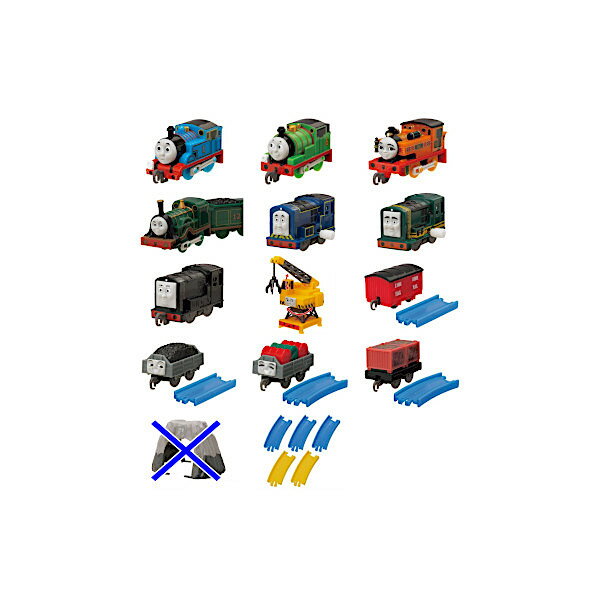 【送料無料】カプセルプラレール　きかんしゃトーマスとなかまたちトーマス名コンビ？シドニーとパクストン編全14種(岩山トンネル　色違いVer.入り)タカラトミーアーツガチャポン　ガシャポン　ガチャチャ