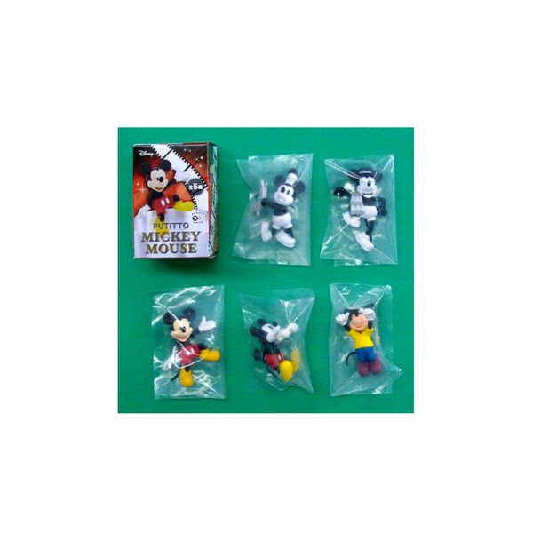 PUTITTO　ミッキーマウス全5種ディズニー　MICKEY　MOUSEグレイ・パーカー・サービスコレクションフィギュア