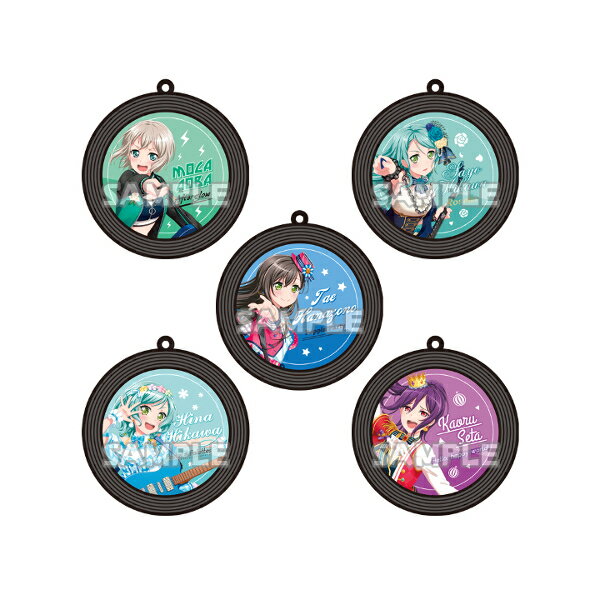 ガチャガチャ - 【期間限定】特価商品！BanG　Dream！(バンドリ)ガールズバンドパーティ！レコード風ラバーストラップ★Guitar　ver．★　全5種ブシロードクリエイティブガチャポン　ガシャポン　ガチャガチャ