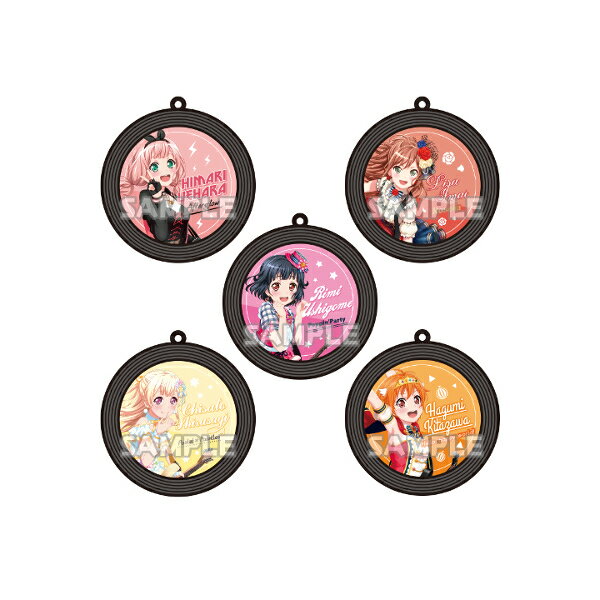 【期間限定】特価商品！BanG　Dream！(バンドリ)ガールズバンドパーティ！レコード風ラバーストラップ★..