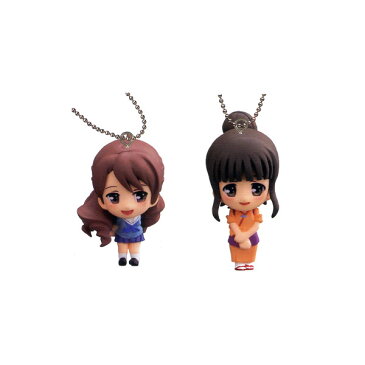 花咲くいろはぼんぼりスイング より2種(押水菜子&和倉結名)キーチェーンバンダイガチャポン ガシャポン ガチャガチャ