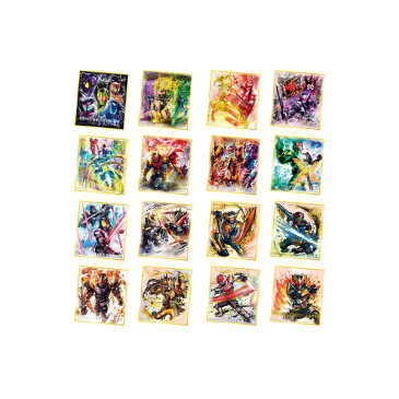 【送料無料】仮面ライダー色紙ART 極彩 全16種バンダイキャンディトイ 食玩