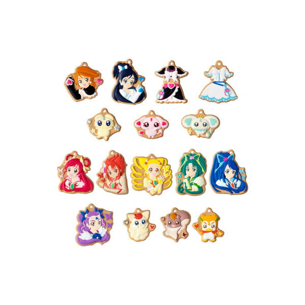 【送料無料】プリキュアクッキーチャームコット全16種バンダイキャンディトイ　食玩