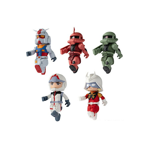 【送料無料】機動戦士ガンダムbitlotガンダム全5種バンダイキャンディトイ　食玩