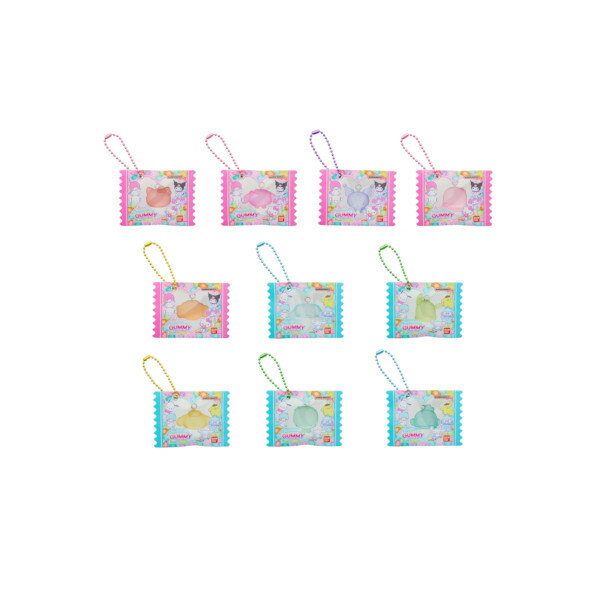 【送料無料】サンリオサンリオキャラクターズグミチュアチャームGUMMY＆ミニポーチ全10種バンダイキャンディトイ　食玩