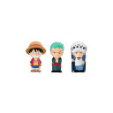 ワンピースソフビッツ ワンピースより 3種(ルフィ/ゾロ/ロー)バンダイ ONE PIECEキャンディトイ 食玩