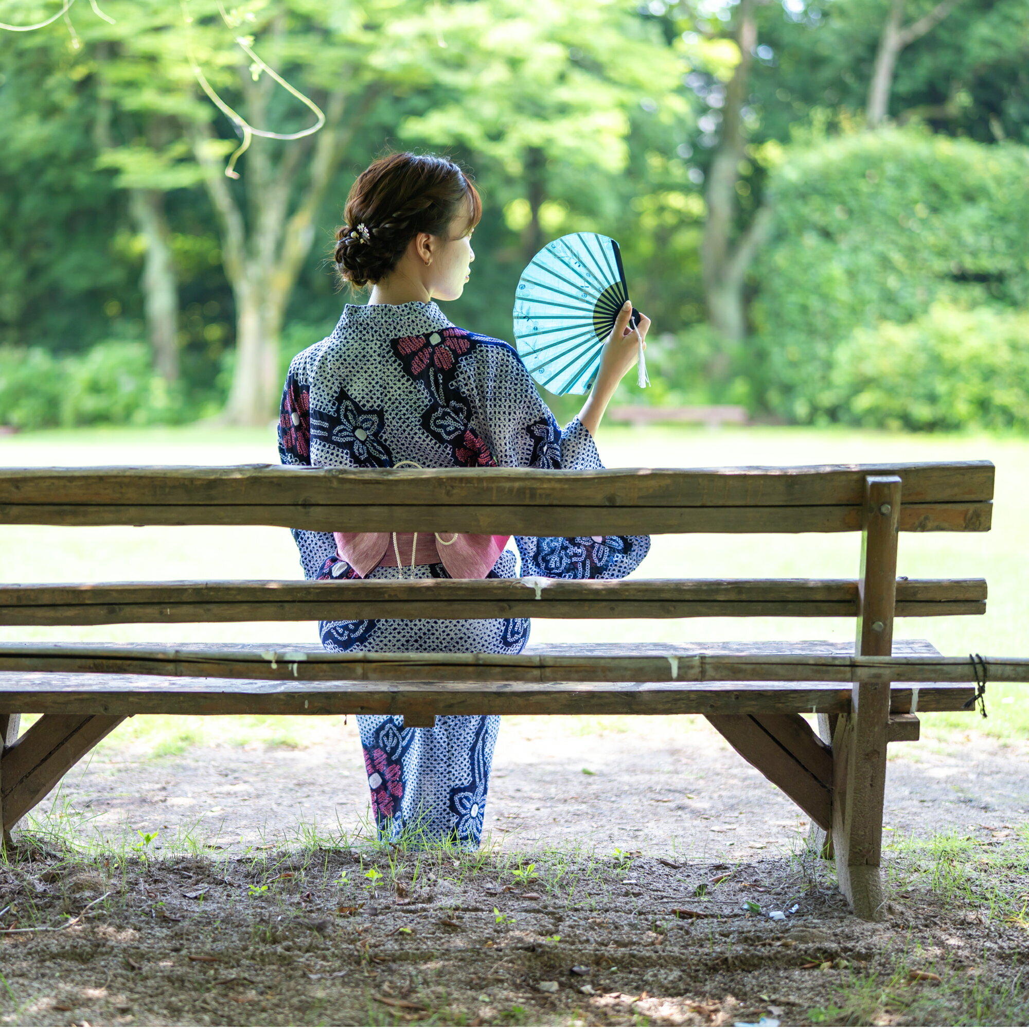 扇子 レディース シェル型 花柄 袋付き セット 綿100% 花柄 女性用 浴衣 着物 母の...