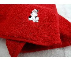 日本製今治産くるみんタオルハンカチ刺繍入り