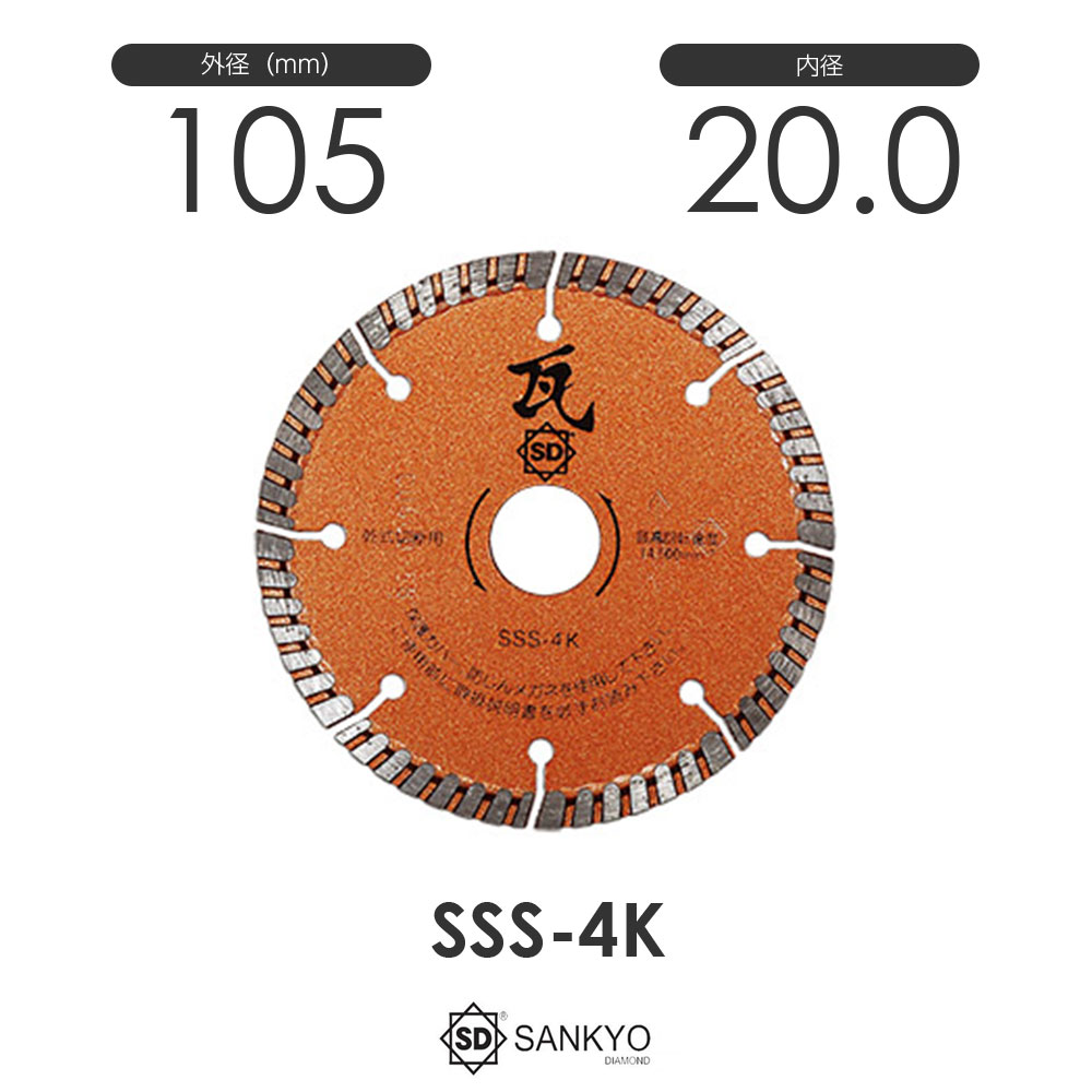 樂天商城 - 三京ダイヤモンド工業 スリーカッター瓦 SSS-4K