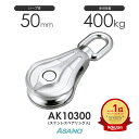 AK10300 AKブロックPB型(ステンレスベアリング入) 50mm ASANO ステンレス滑車