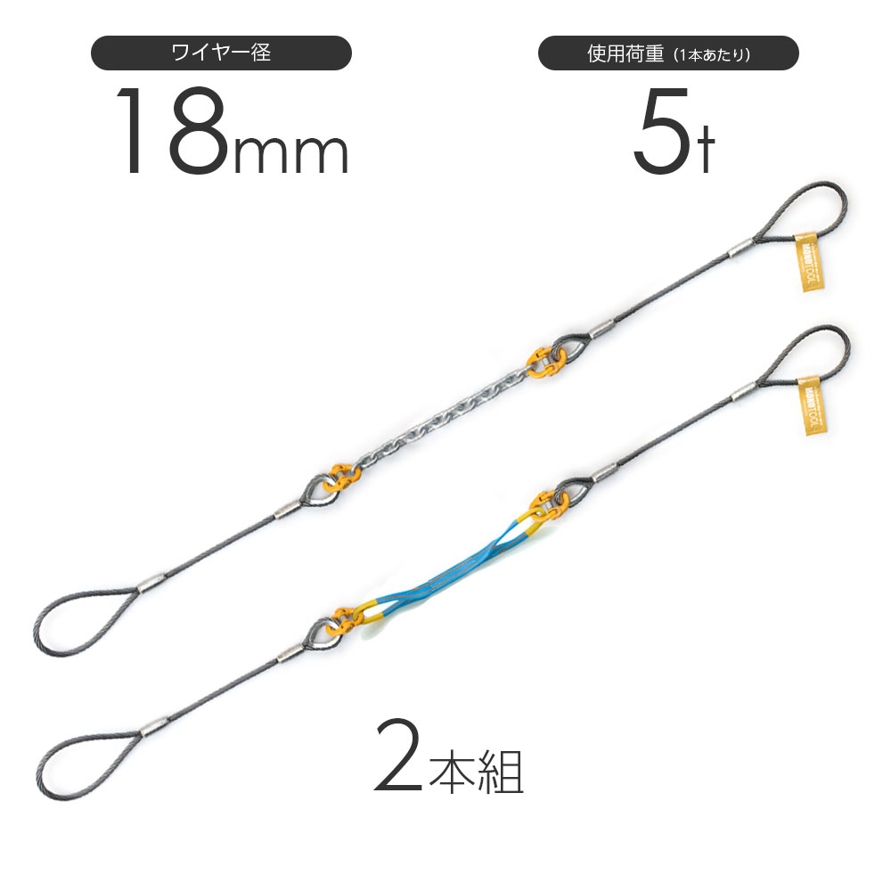 樂天商城 - コンビスリング（2本組）ワイヤ径18mm カスタムオーダー