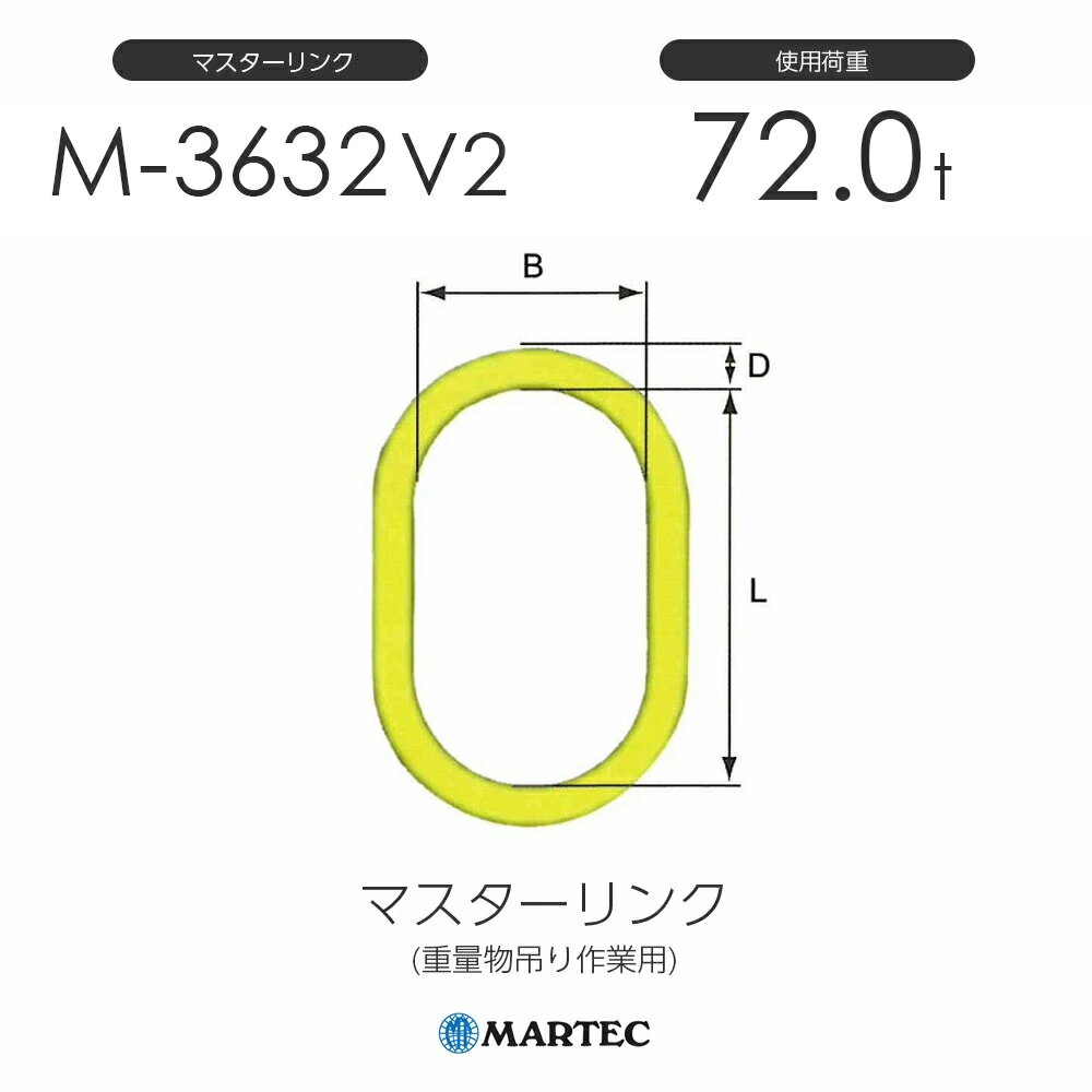 樂天商城 - マーテック M3632 マスターリンク M-3632-10 V2 使用荷重72.0t