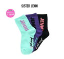 【3色セットで1.100円】シスタージェニィ ロゴシャギー クルーソックス 3足セット 02415408SISTER JENNI ソックス 靴下 3色セット J...