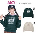 ALGY （アルジー）アソートロゴトレーナー 411013 トレーナー 長袖 スウェット ガールズ ジュニア 120cm-160cm