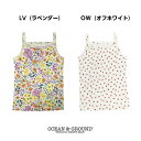 【送料だんだん割対象商品】オーシャン＆グラウンド キッズ肌着 キャミソール Flower Carpet Heart 1111301 1111302