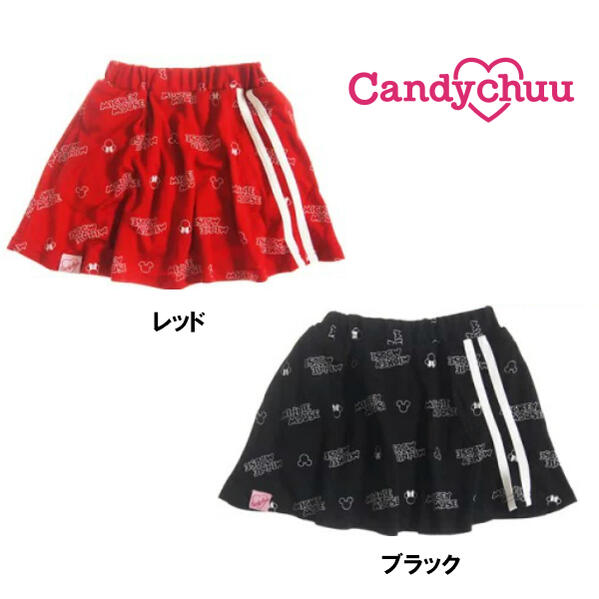 【訳あり最終セール】【80%OFF】キャンディチュウ ミッキー総柄ラインスカート 209656Candychuu キャンディチュウ ガールズ 女の子 子供服 キ...
