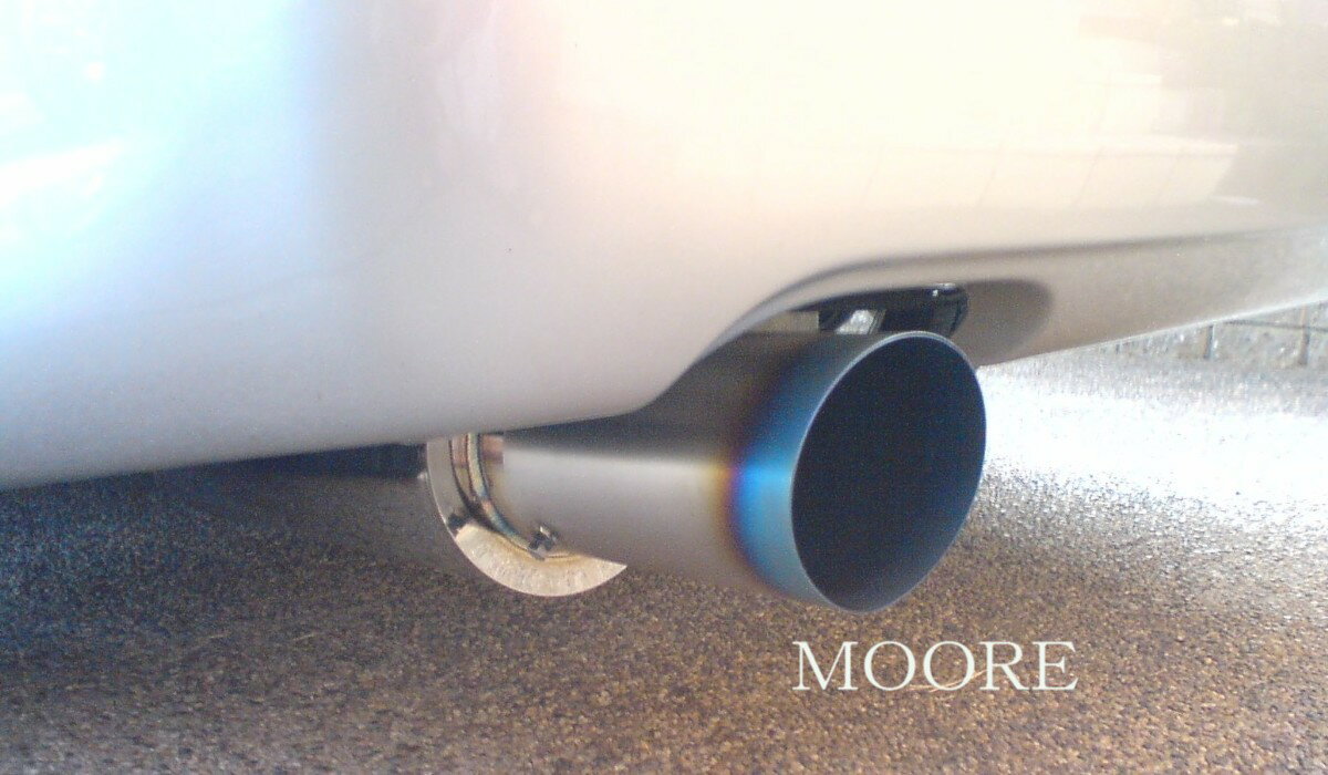 M35系ステージア AXIS専用115φチタンテール砲弾マフラー【オールステンレス製】