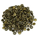 ジャンパーホック 特小(7070ホック) アンティークゴールド 50組セット 【 日本製 】 | 金具 レザークラフト 手芸 副資材 ハンドクラフト パーツ 手...