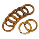 平押二重リング 30mm 真鍮無垢(生地仕上げ) 8個セット | 金具 レザークラフト 手芸 副資材 ハンドクラフト パーツ 手作り ハンドメイド