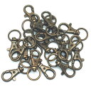 ナスカン 10mm アンティークゴールド 20個セット | 金具 レザークラフト 手芸 副資材 ハンドクラフト パーツ 手作り ハンドメイド 金古美
