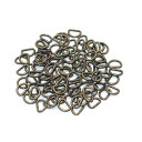 Dカン 1.6×7mm 100個セット 【 日本製 】 | アンティークゴールド シルバー(ニッケル) | 金具 レザークラフト 手芸 副資材 ハンドクラフト ...