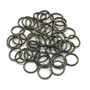 押二重リング 16mm アンティークゴールド 50個セット 【 日本製 】 | 金具 レザークラフト 手芸 副資材 ハンドクラフト パーツ 手作り ハンドメイド...